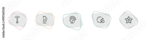 united states of america outline icon set. linear vector for ui, web and mobile. thin line father's day, baste, thanksgiving peacock icons.