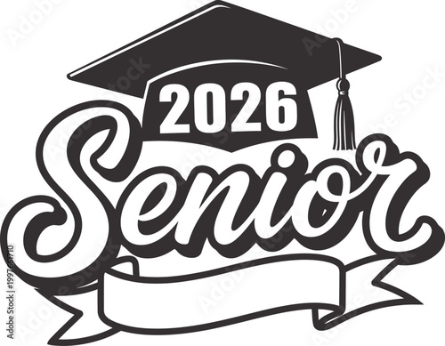 Class of 2027 senior graduation celebrating achievements with stylish graduation cap design and senior year memories