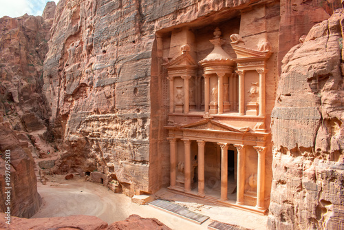 Obraz na plátně Ancient city of Petra in Jordan