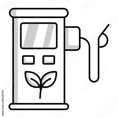 A solidar icon depicting biofuel energy