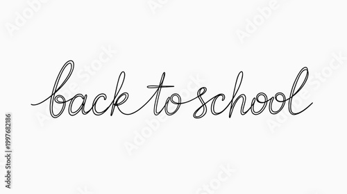 Back to School: Handwritten Pen Sketch Lettering, Isolated Graphic Element for Education Design