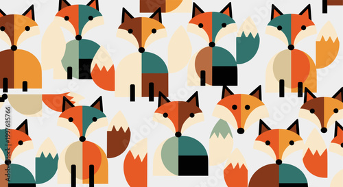 Geometric Fox Pattern