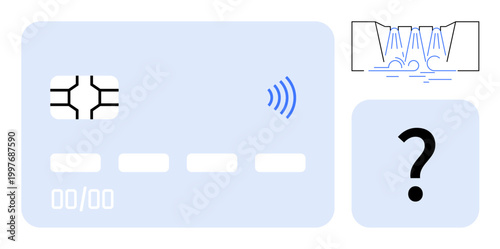 Fotografie Digital security, contactless payment, transaction technology, encryption, secure identity