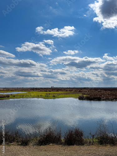 clouds over the river