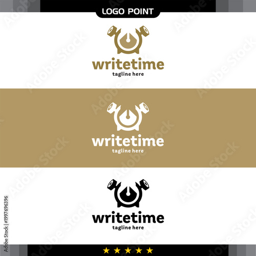 Write Time Logo  in Vector