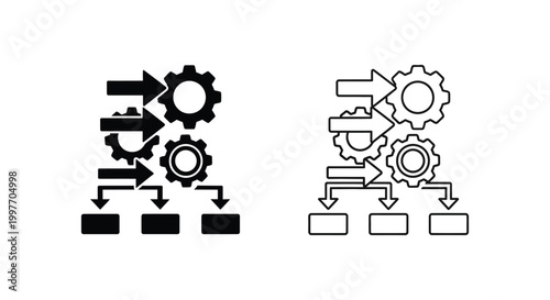 Industrial Robotics Systems & Automation Gear Solutions Vector