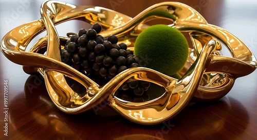 still life with grapes and apple