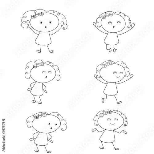 set de dibujos animados de emociones 