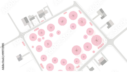 Architectural Site Plan Design for Urban Development & Green Space Planning