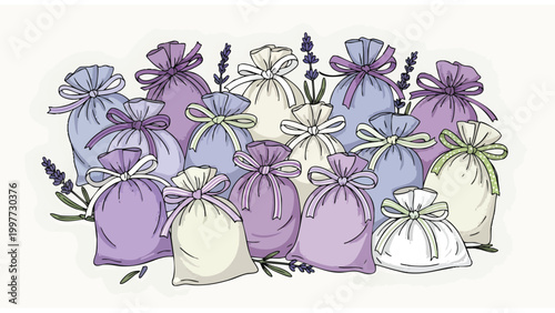 Lavender Sachets for Aromatherapy, Home Fragrance, Gifts, and Retail Packaging