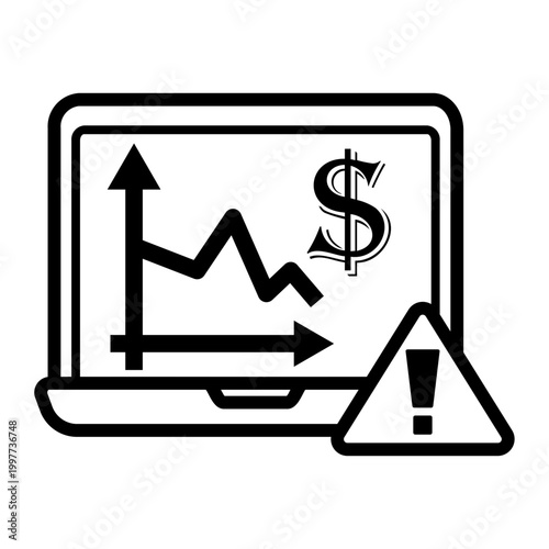 bankruptcy Line Icon