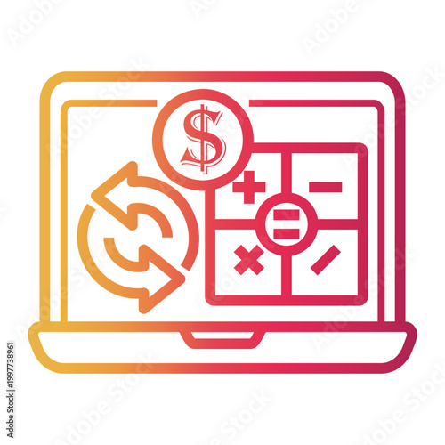 business Line Gradient Icon