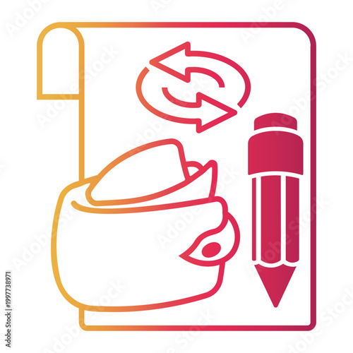 expense Line Gradient Icon