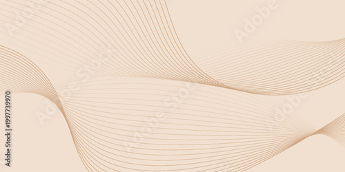 Abstract background with lines and grid. Medium banner size. Element for design. Vector background for brochure, booklet, flyer, poster. Beige color. Summer. Coffee, cafe