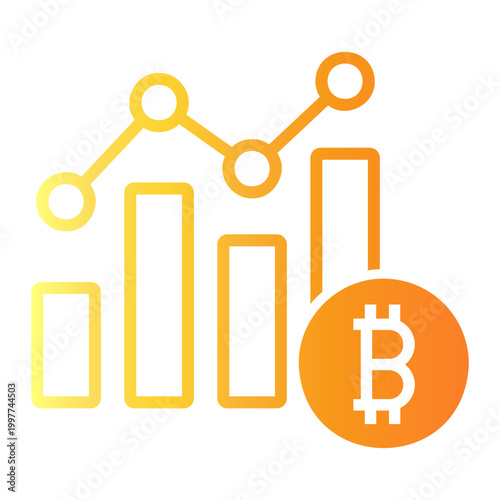 crypto Line Gradient Icon
