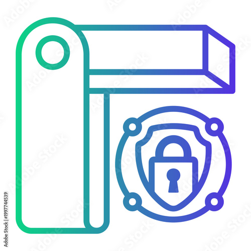 crypto Line Gradient Icon