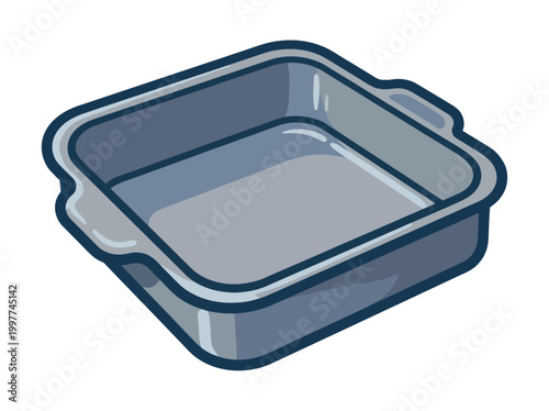 Baking scene with empty springform cake pan on table indoors