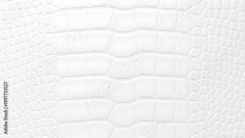 Elegant white crocodile skin texture with a luxurious and sophisticated feel