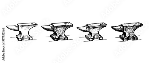 anvil , chalk texture vector set