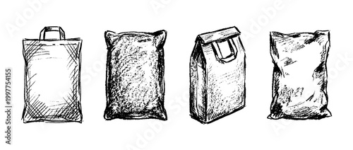 cement bag , chalk texture vector set