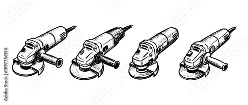 grinder , chalk texture vector set