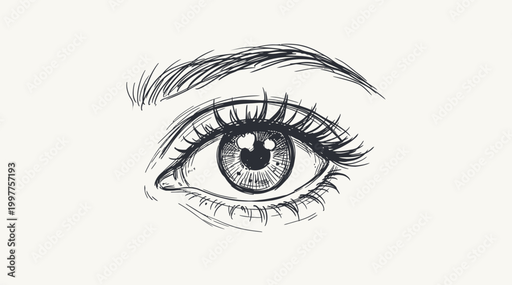 Fototapeta premium Closeup of a human eye.