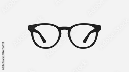 Black Plastic Eyeglasses for Women.