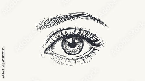 Closeup of a human eye.