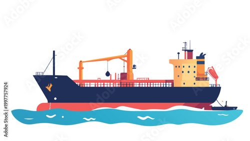 oil cargo ship and cargo ships