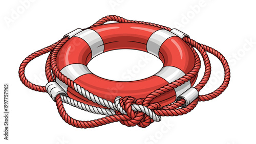 Red Life Preserver Ring.