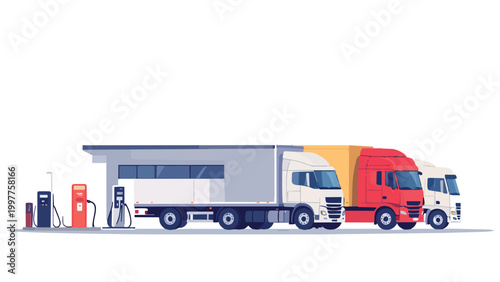 truck isolated on white background