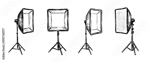 softbox , chalk texture vector set