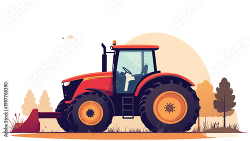 tractor with a tractor