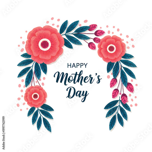 Mother's Day floral arrangement: a vibrant and artistic design that expresses love and appreciation for mothers everywhere. This beautiful arrangement of flowers is a perfect emblem of maternal love.