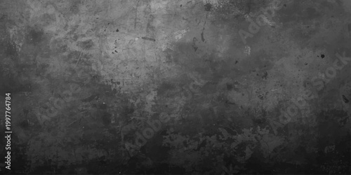 Obraz na płótnie A dark and aged grunge metal texture with a rough gray concrete pattern and vint