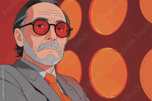 Portrait of Middle - Aged Man in Business Attire