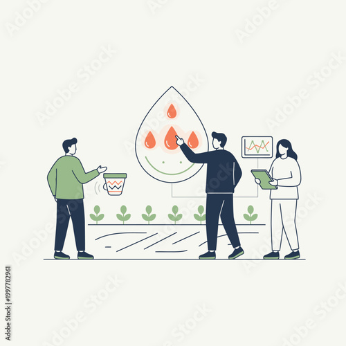 People Collecting Blood Droplets At Donation Event.