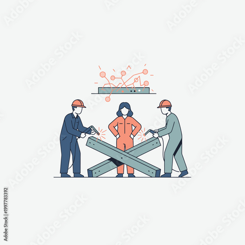 Surgeons performing surgical operation with patient on operating table.