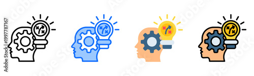 Strategic Consulting Icon Collection Set Multiple Style