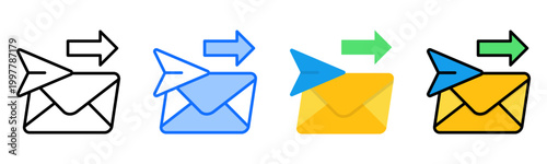 Sending Icon Collection Set Multiple Style