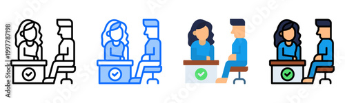 Consultant Icon Collection Set Multiple Style