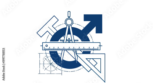 Fotografie Engineering tools and equipment symbol.