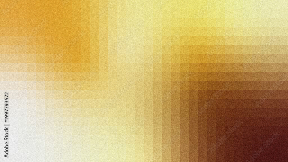 Fototapeta premium Abstract warm-toned gradient background with golden, amber, brown hues, subtle grid lines, and grainy noise texture.