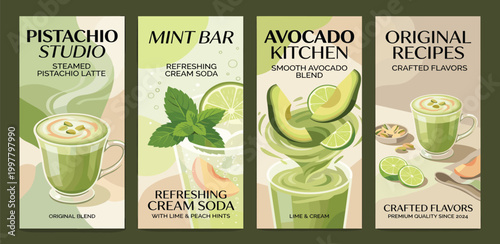 Refreshing Beverage Options Mint Bar, Pistachio Studio, and Avocado Kitchen with Crafted Flavors