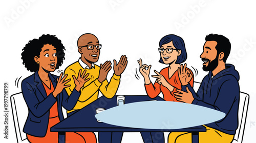 Collaborative diverse creative team brainstorming innovative marketing strategies in a modern agile agency workshop setting