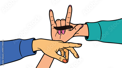 Vibrant pop art illustration of diverse hands expressing inclusive community connection and creative brand energy for modern B2B marketing campaigns