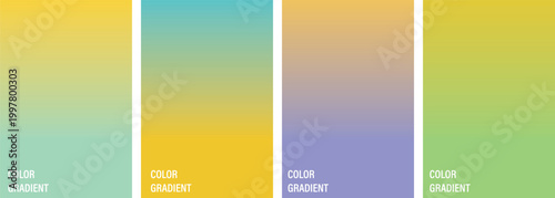 Abstract gradient color blocks a vibrant spectrum of hues and shades for modern design applications