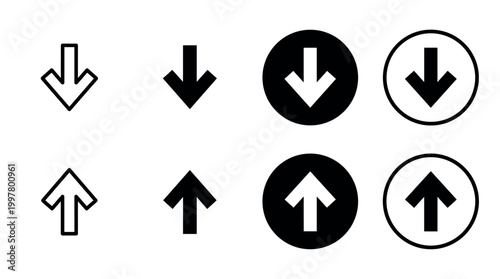 Directional arrow graphics showcase digital format abstract design minimalist style conceptual visualization