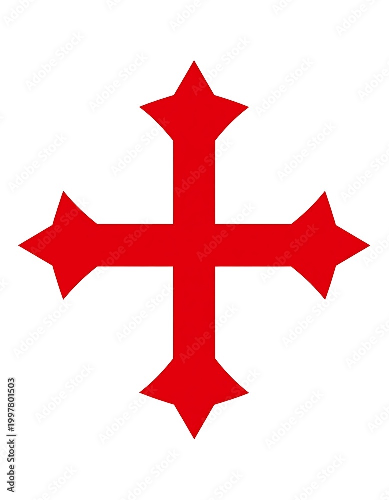 Obraz premium Red cross symbol