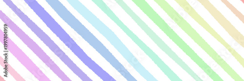 Photos Colorful Torn Paper Stripes in Pastel Shades Ideal for Craft Projects and Backgr